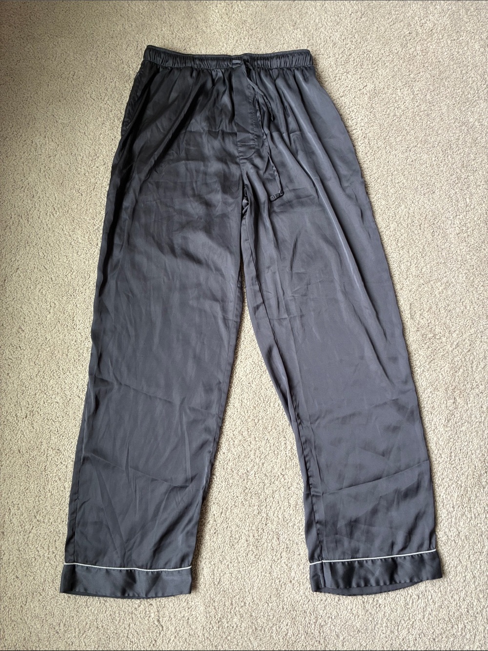 David Archy size L women’s gray Relaxed Drawstring pj Pants